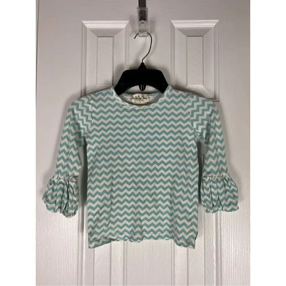 Matilda Jane Girls Chevron Top Size 6